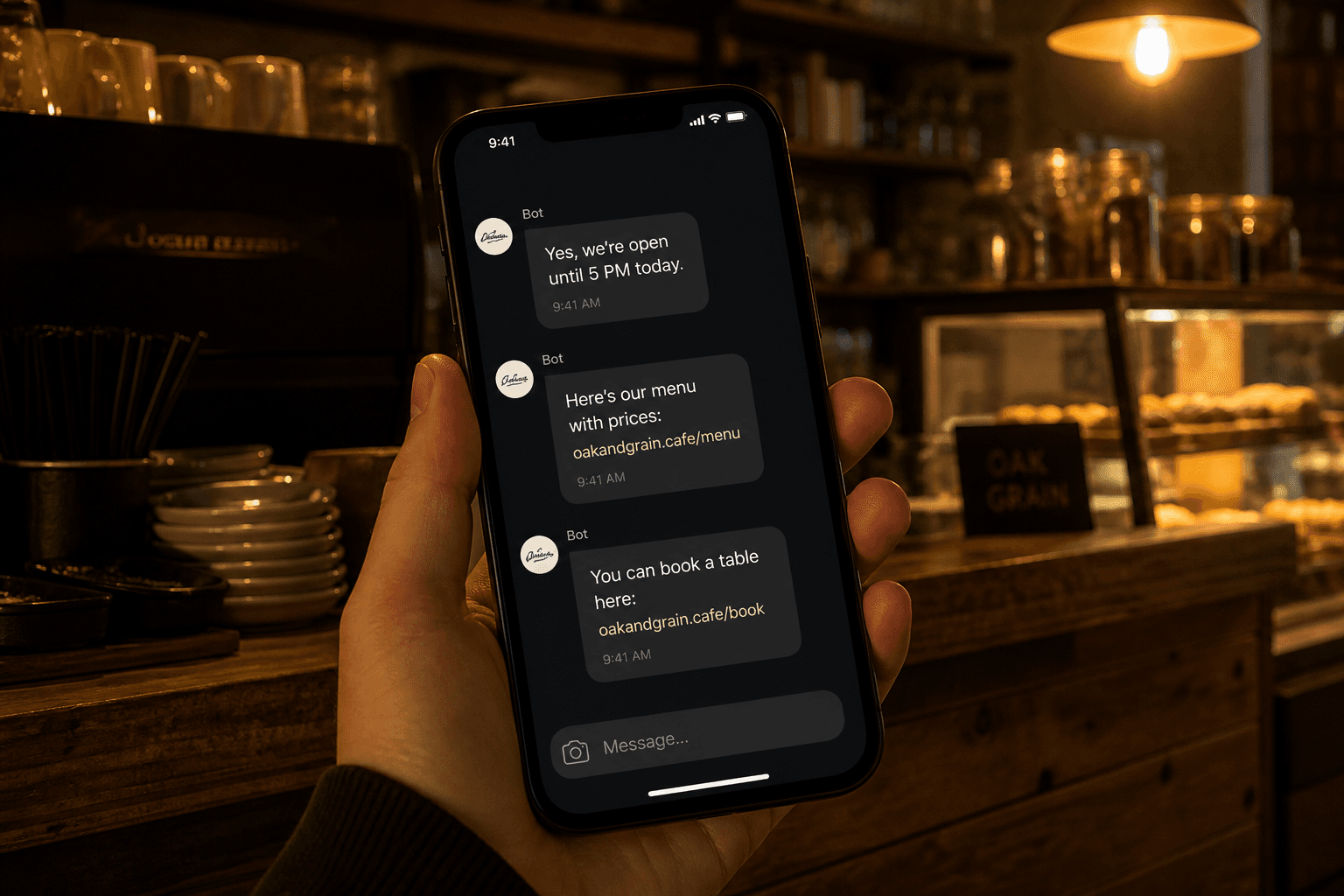 Host bot answering the same phone